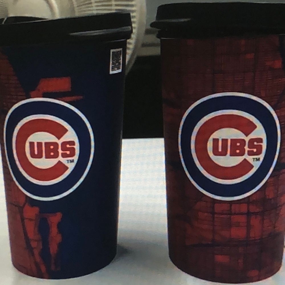 Set of 2: Chicago Cubs Travel Mugs